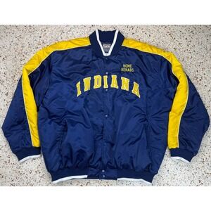 G-III by‎ Carl Banks Vtg NBA Indiana Pacers Embroidered Satin Jacket Size XXL